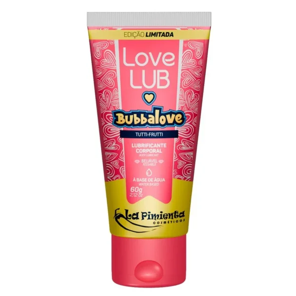 Love Lub Bubbalove Lubrificante Corporal Beijável 60g La Pimienta - TUTTI FRUTI